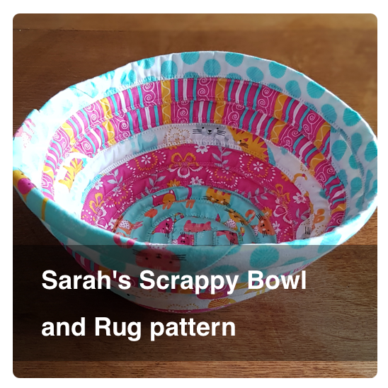 Sarah's Scrappy Bowl and Rug pattern