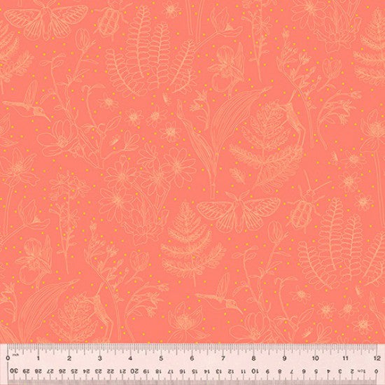 Windham Fabrics "anew" by Tamara KATE Cotton Prints (110cm Wide) by the 1/2 Metre - Good JuJu Coral Reef