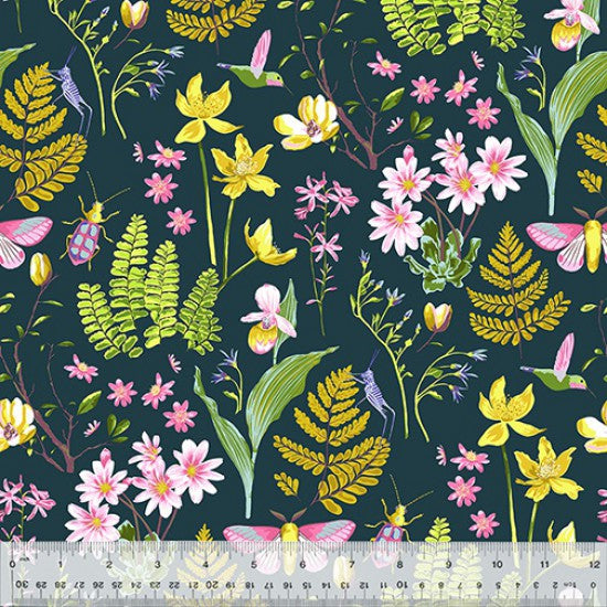 Windham Fabrics "anew" by Tamara KATE Cotton Prints (110cm Wide) by the 1/2 Metre - Renewal Nightsky