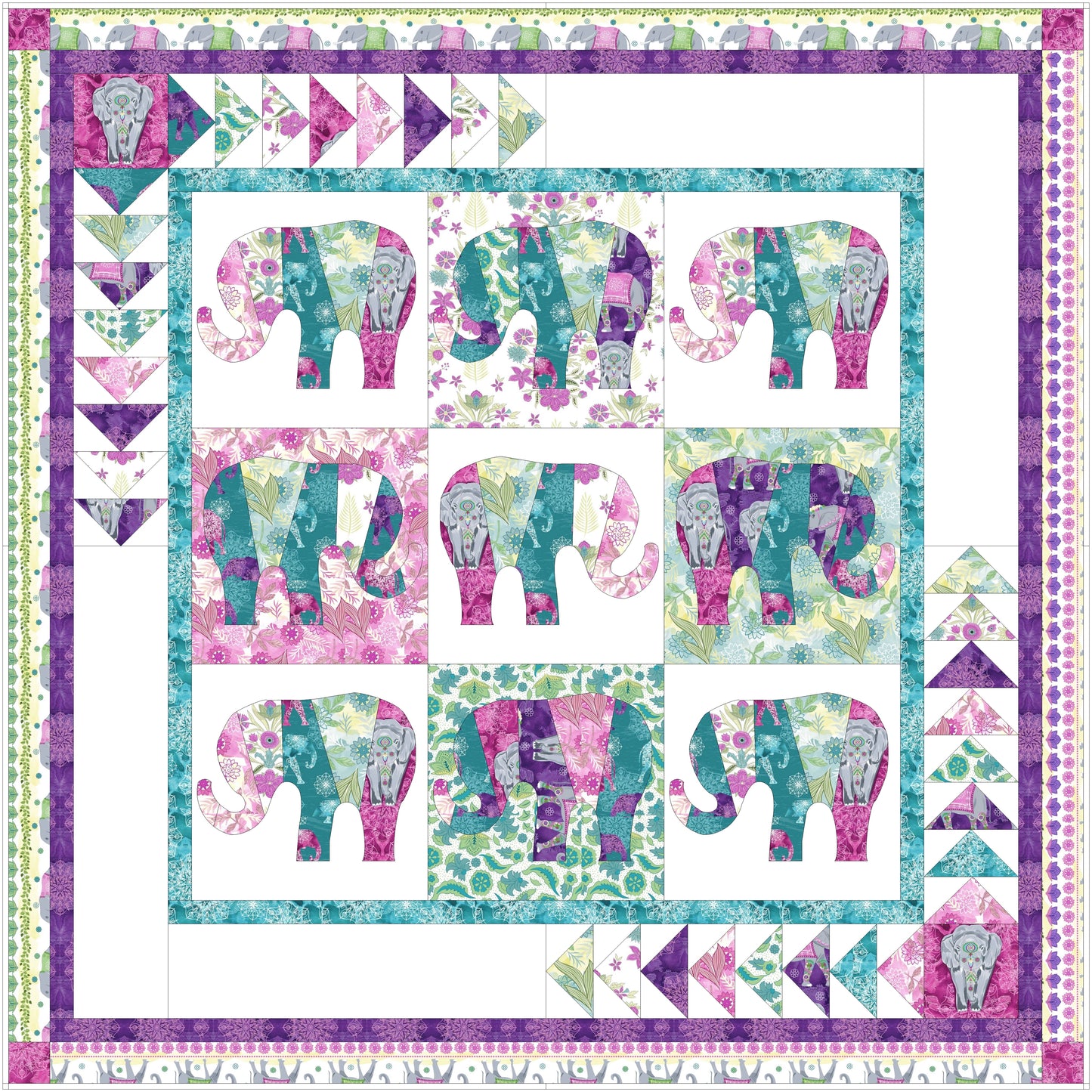 Sarah Payne's Carnival of Elephants Pattern Booklet