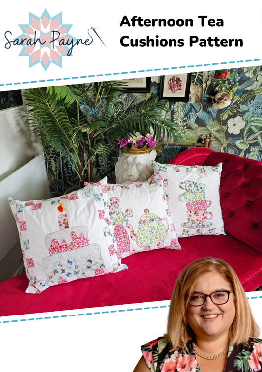 Sarah Payne's Afternoon Tea Cushions Pattern Booklet - DIGITAL DOWNLOAD