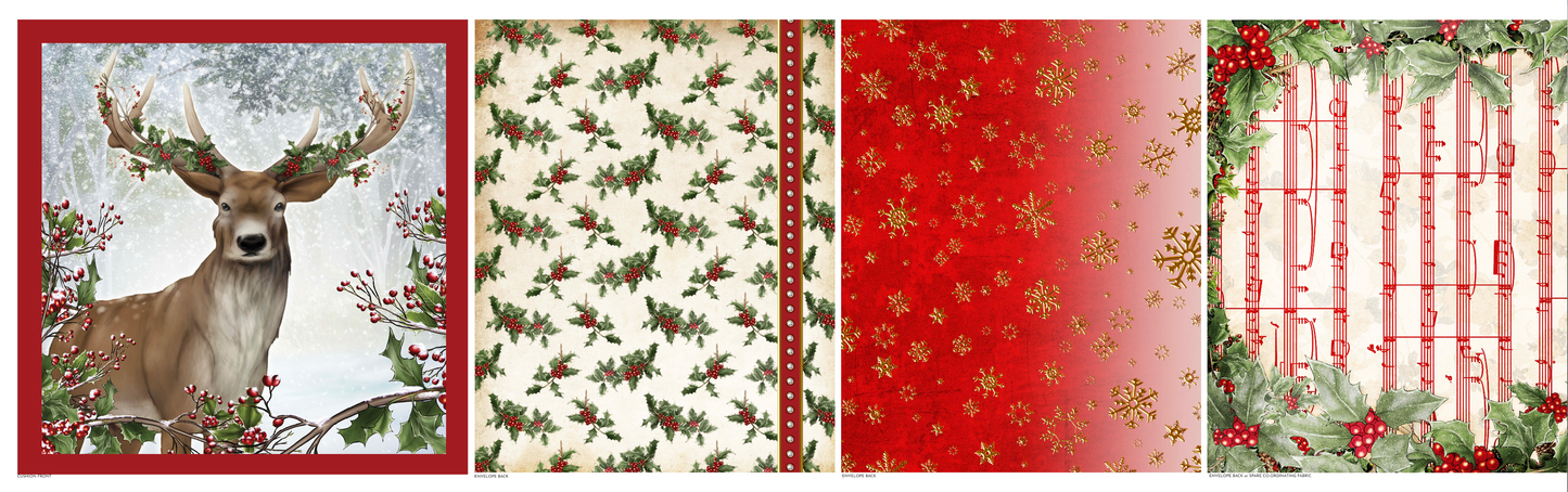 Traditional Christmas Cushion Panel - Choice of Design