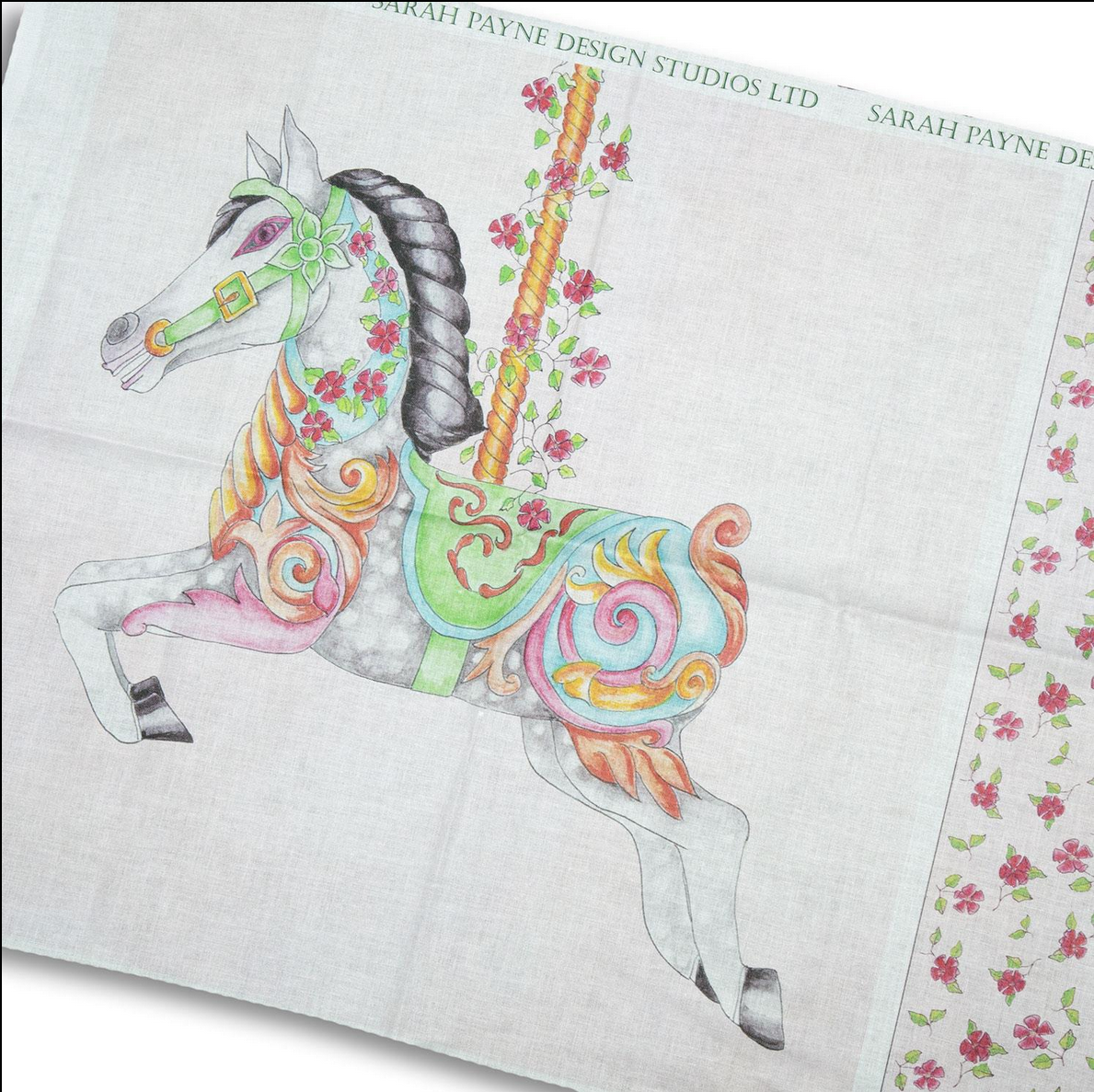 Carousel Horse Cushion Panel
