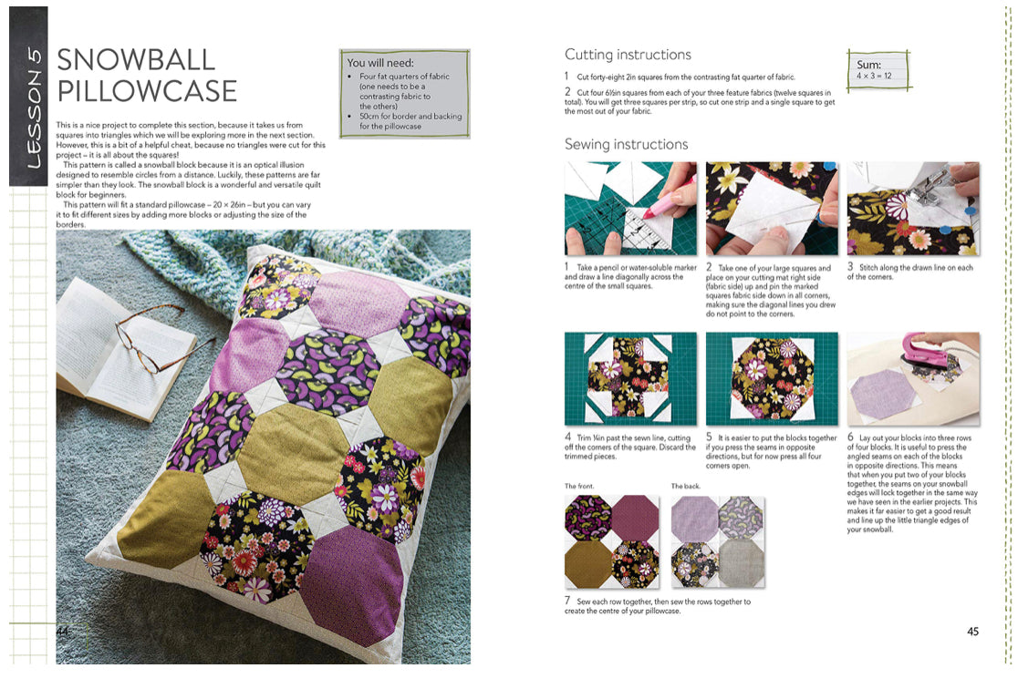 Sarah Payne’s Quilt School Paperback Book: New ways to start patchwork and quilting