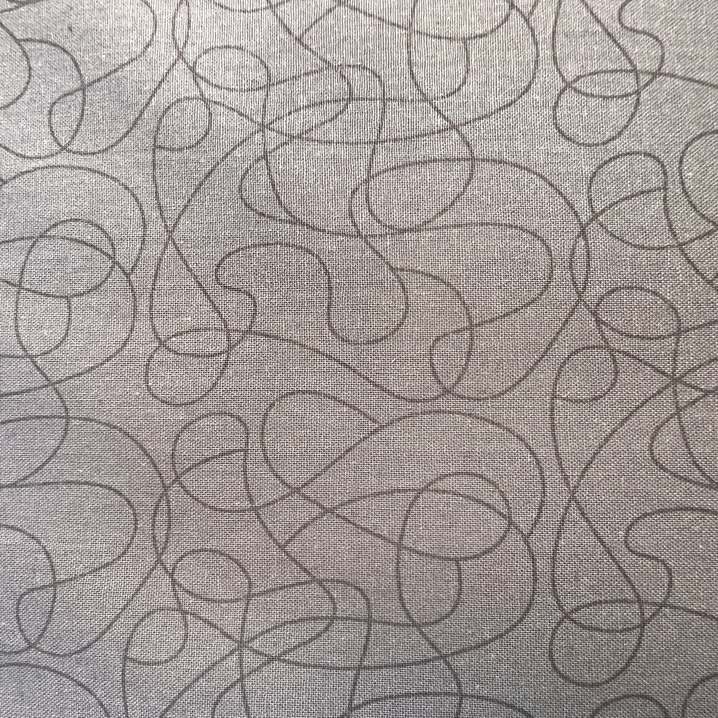 Squiggle Cotton Print By The Metre (110cm Wide) - Grey
