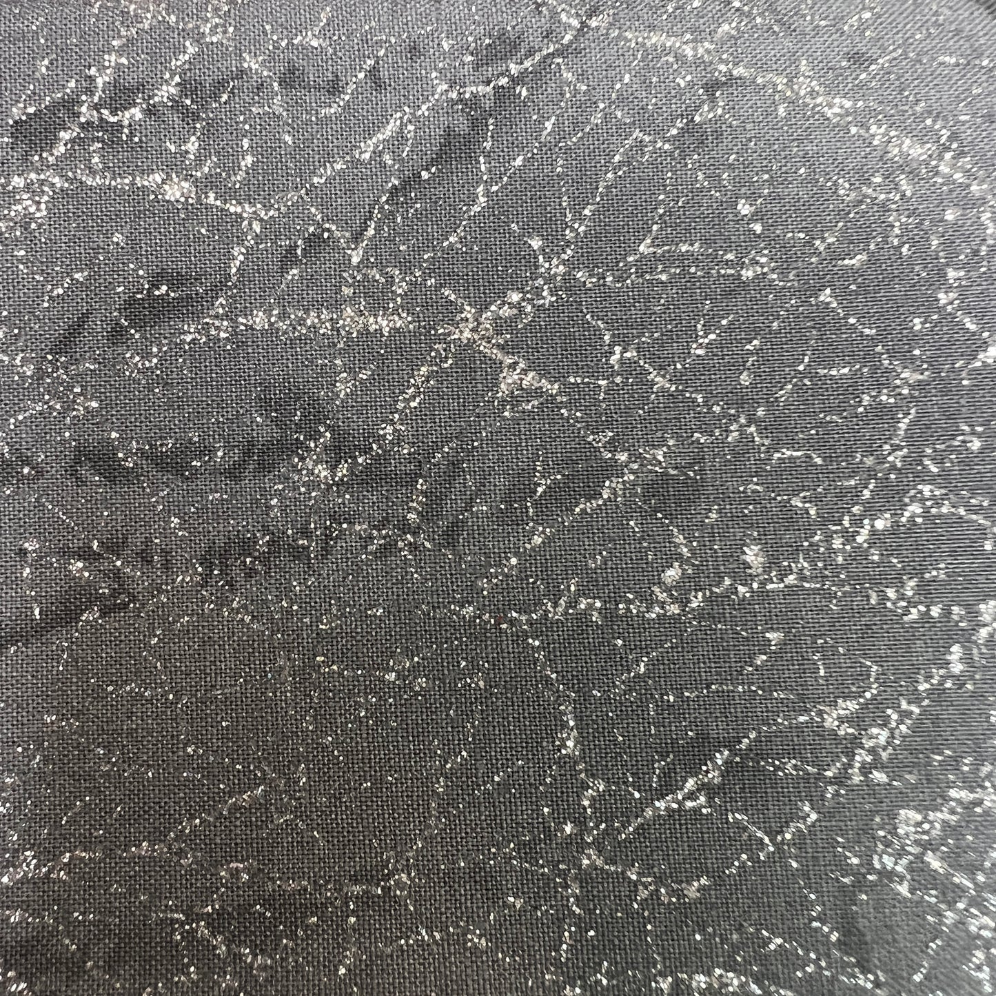 Diamond Dust by Whistler Studios Glitter / Sparkle 100% Cotton Fabric (110cm wide) - Grey