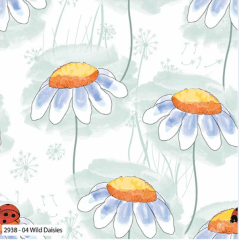 Sarah Payne British Waterways Cotton Prints By The Half Metre (112cm Wide) - Wild Daisies