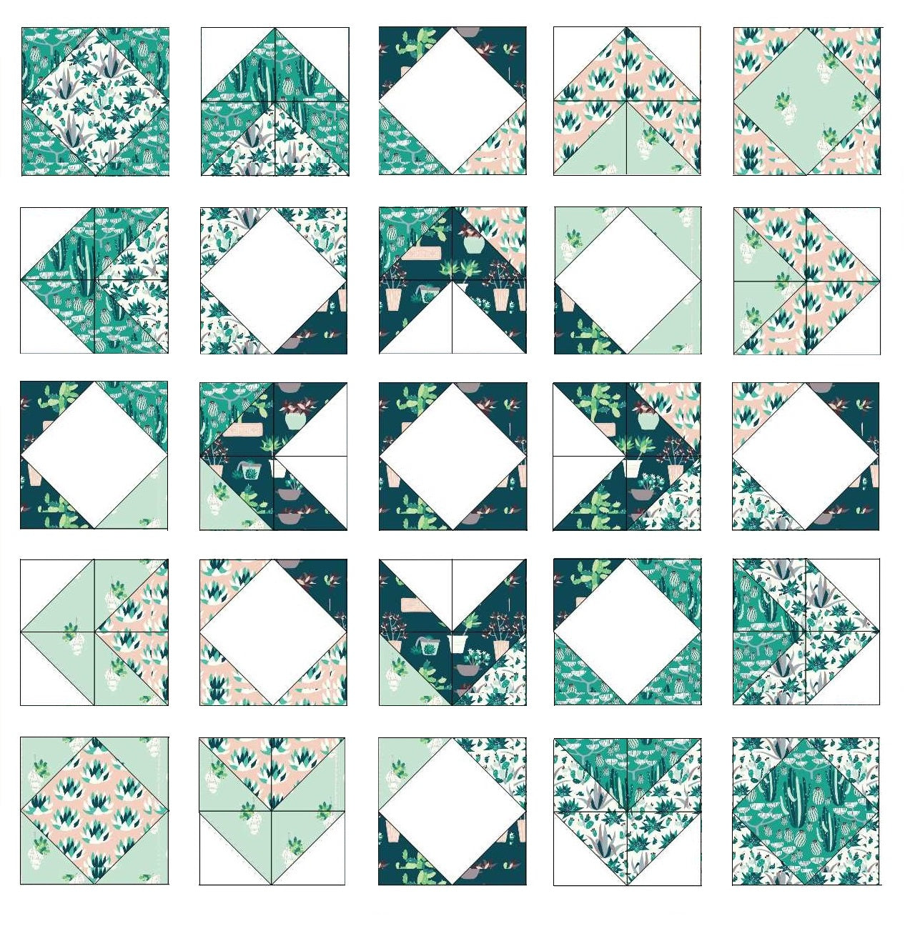 DIGITAL DOWNLOAD - Mallorcan Delight Quilt Pattern