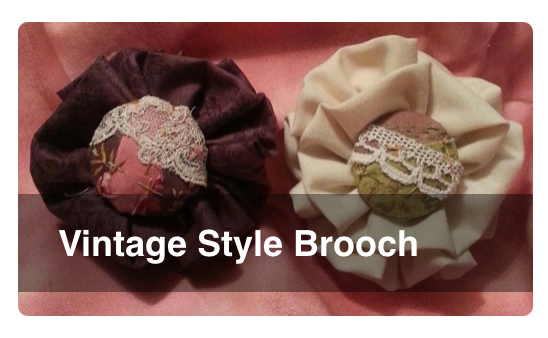 Easy to Make Vintage Style Brooch