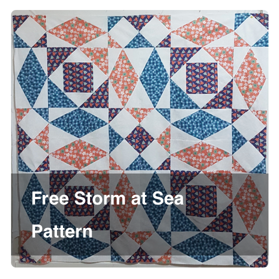 Pattern to make a Storm at Sea Quilt with Simplicity rulers