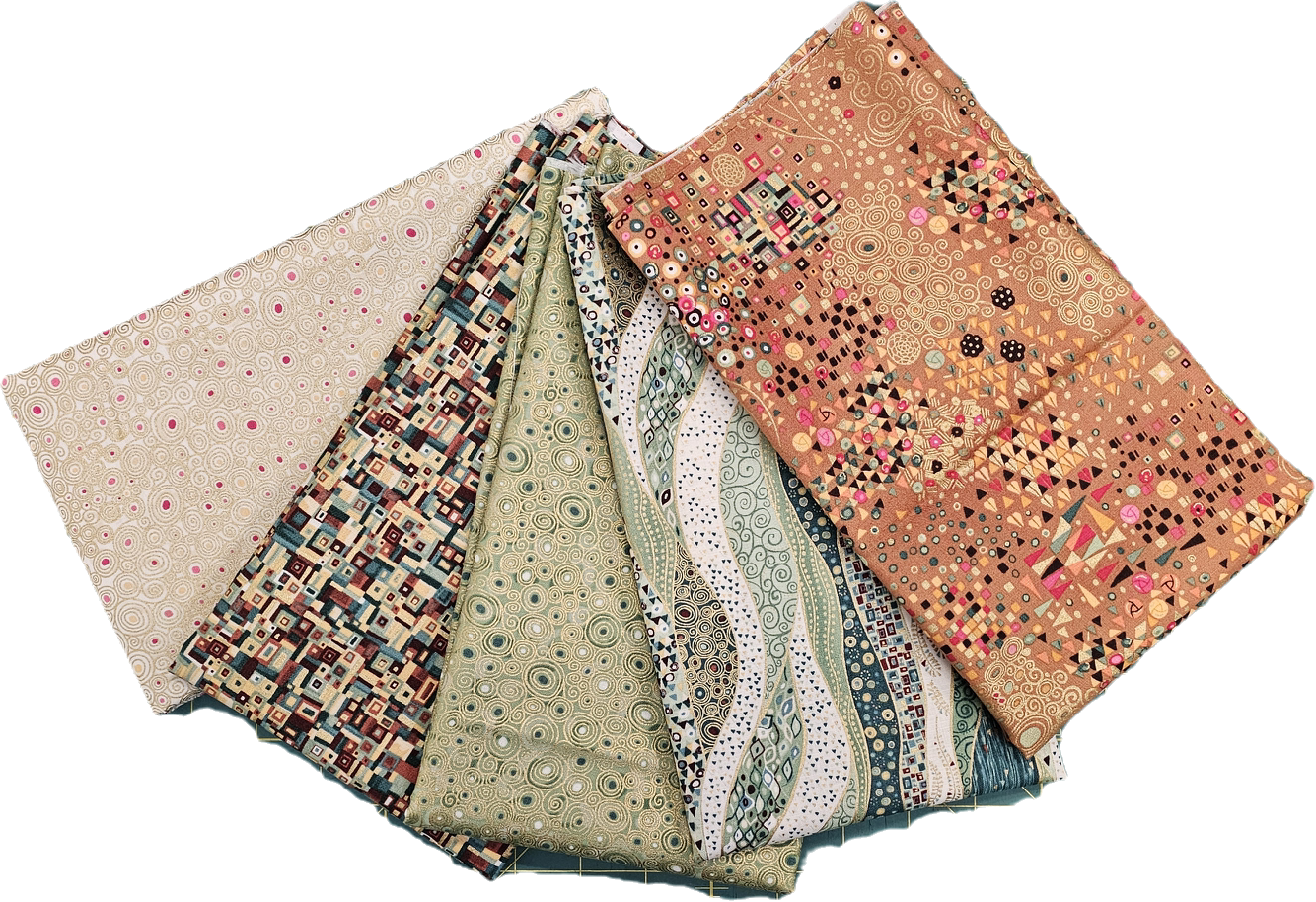 Golden – Makower Fabrics ½ Metre Bundle (5 Fabrics)