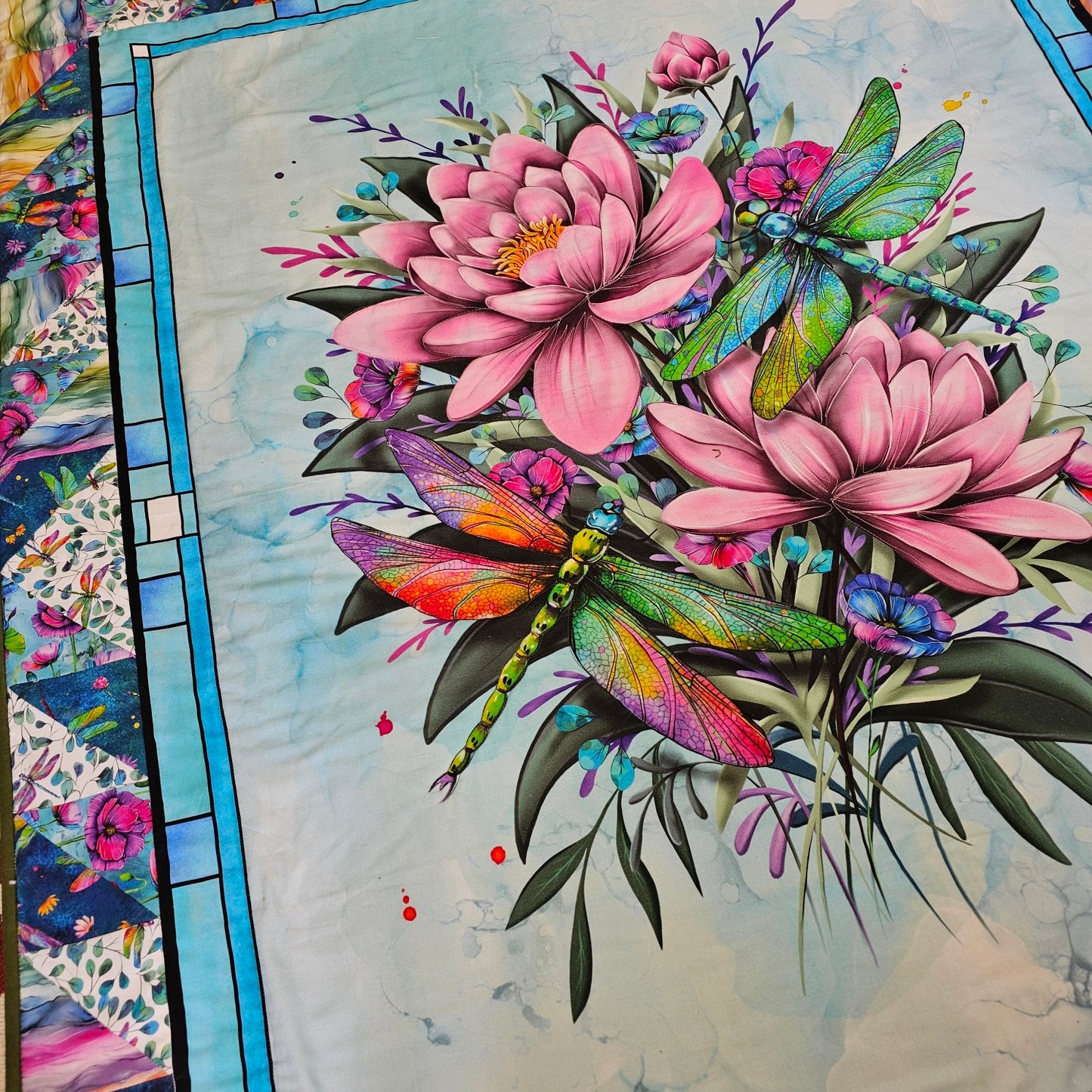 Dragonflies Panel Quilt Kit