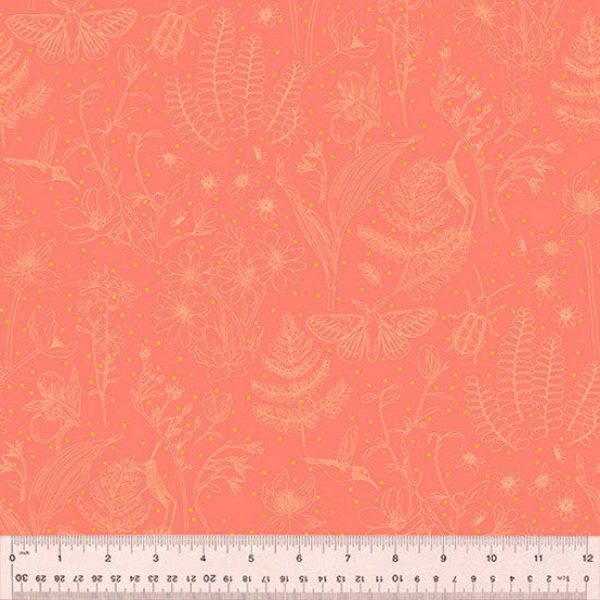 Windham Fabrics "anew" by Tamara KATE Cotton Prints (110cm Wide) by the 1/2 Metre - Good JuJu Coral Reef