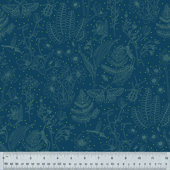 Windham Fabrics "anew" by Tamara KATE Cotton Prints (110cm Wide) by the 1/2 Metre - Good JuJu Galaxy