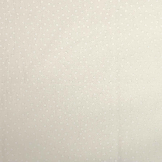 Essentials Cotton Prints (110cm Wide) - White on White - Choice of Design