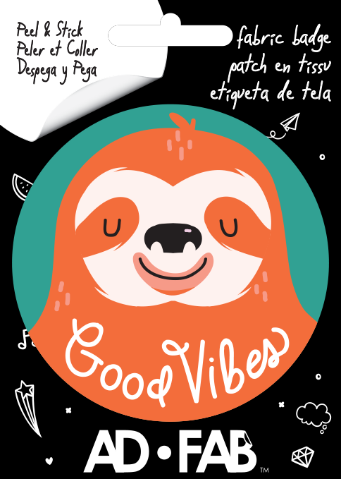 Licensed Adhesive Fabric Patches - Choice of Design