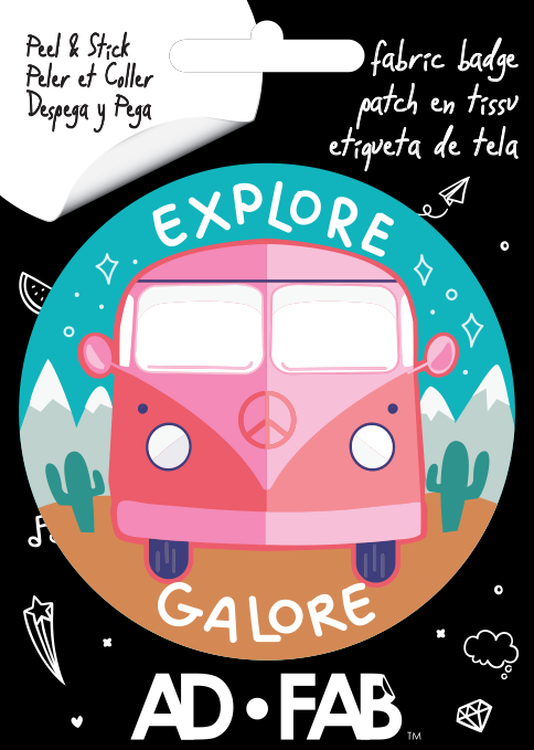 Licensed Adhesive Fabric Patches - Choice of Design