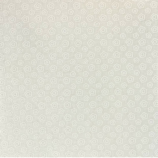 Essentials Cotton Prints (110cm Wide) - White on White - Choice of Design