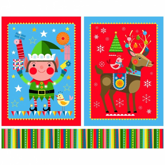 Christmas Elf and Reindeer Giant Gift Bag / Present Sack