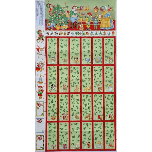 Christmas Advent Calendar Festive Panel - Toymaker