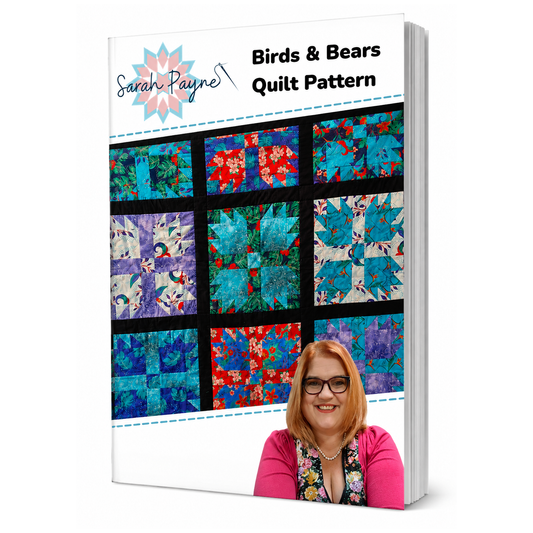 DIGITAL DOWNLOAD - Sarah Payne's Birds & Bears / Bear Paw Quilt Pattern