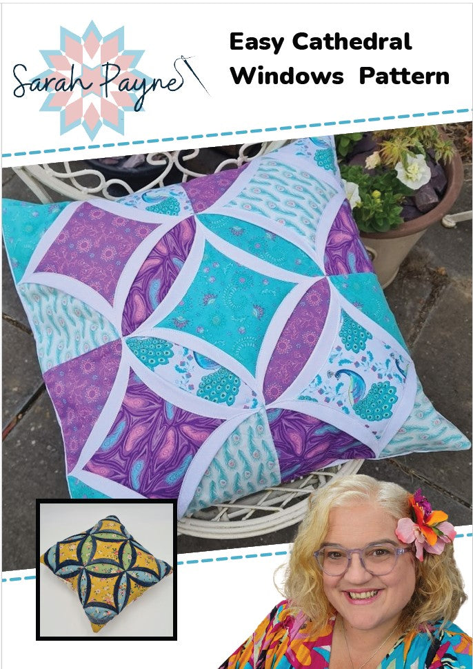 DIGITAL DOWNLOAD - Easy Cathedral Windows Pattern Booklet – Sarah Payne ...