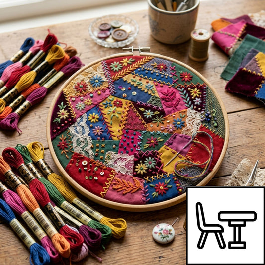 Crazy Patchwork & Slow Stitch 2 Day Weekend - 5th and 6th September