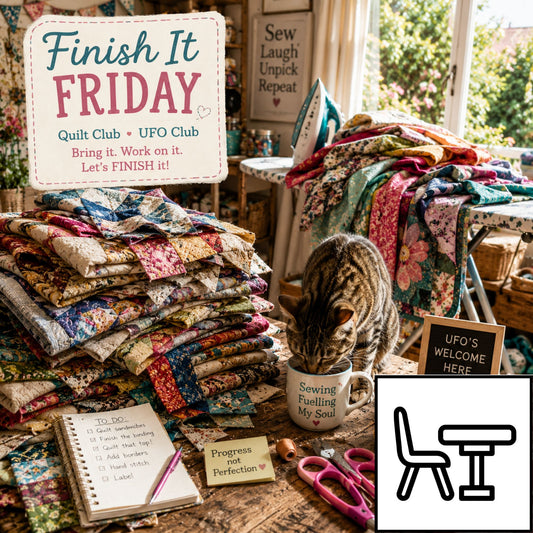 Finish It Fridays – Quilt Club Last Friday of the month