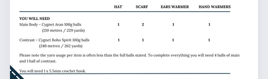 Sarah Payne Crochets Winter Woollies Accessories Pattern Booklet