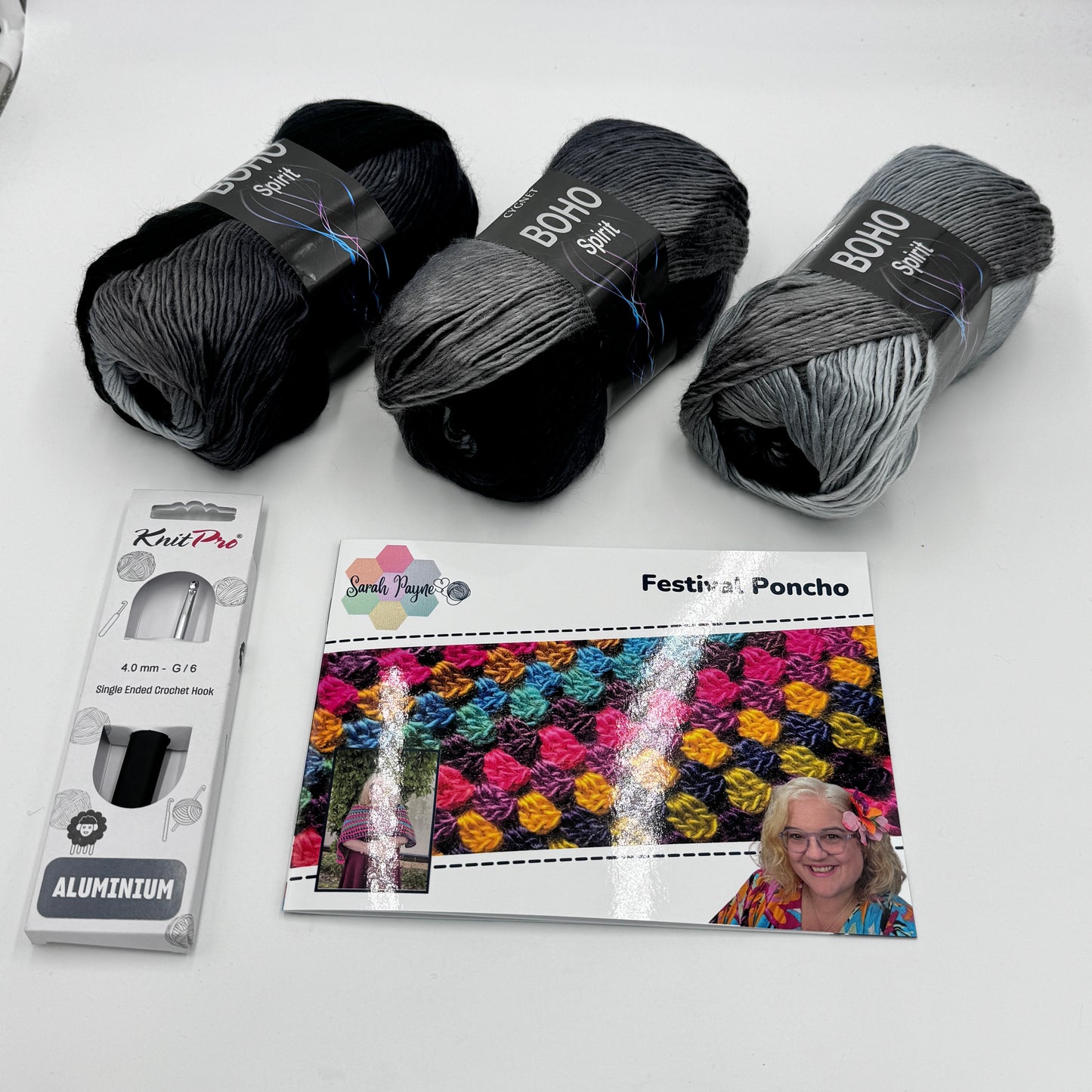 Sarah Payne's Crochet Poncho Kit - Choice of Colour