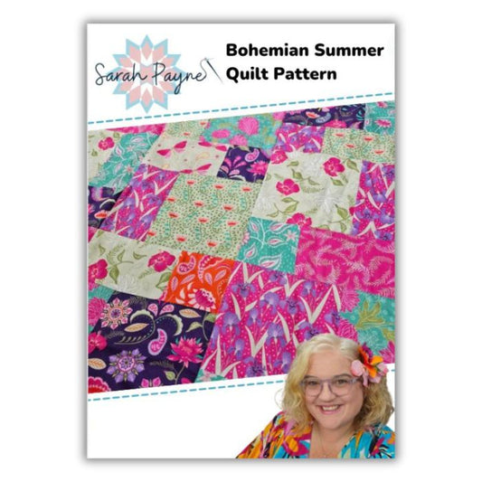 DIGITAL DOWNLOAD - Sarah Payne's Bohemian Summer Quilt Pattern