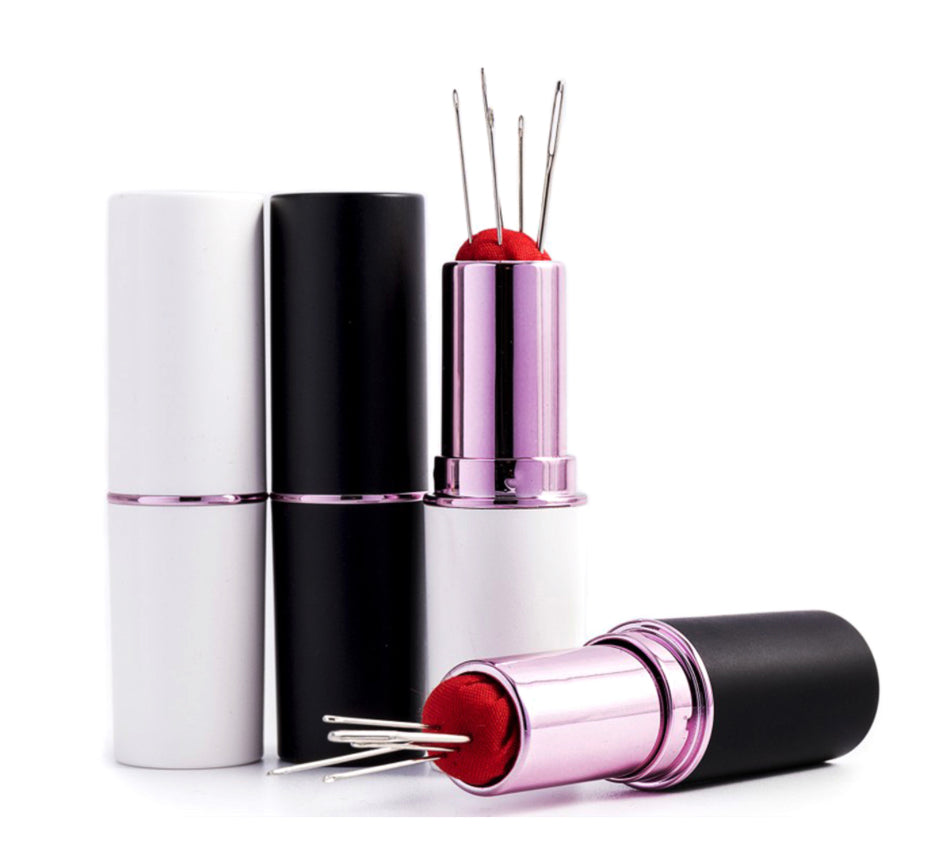 Novelty Lipstick Needle and Pin Case - Choice of Colour