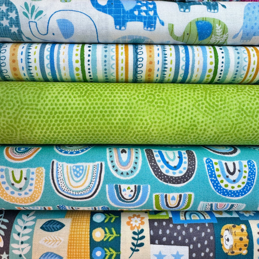 Five Piece Fat Quarter Cotton Fabric Bundles - Choice of Design