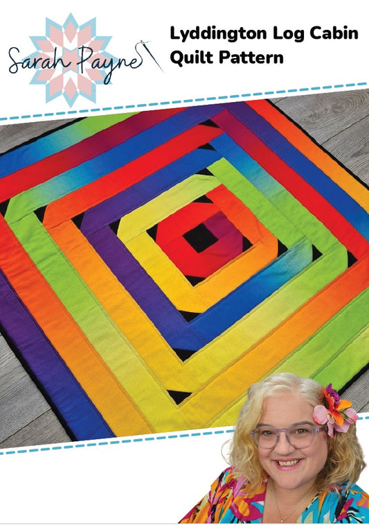 DIGITAL DOWNLOAD - Lyddington Log Cabin Quilt Pattern by Sarah Payne