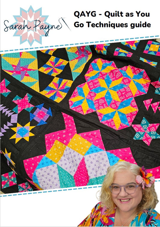 DIGITAL DOWNLOAD - Quilt-As-You-Go (QAYG) Techniques Guide