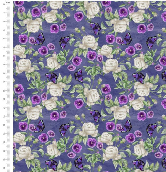 Rose and Pansy Purple - Woodland Wanderers by Sarah Payne