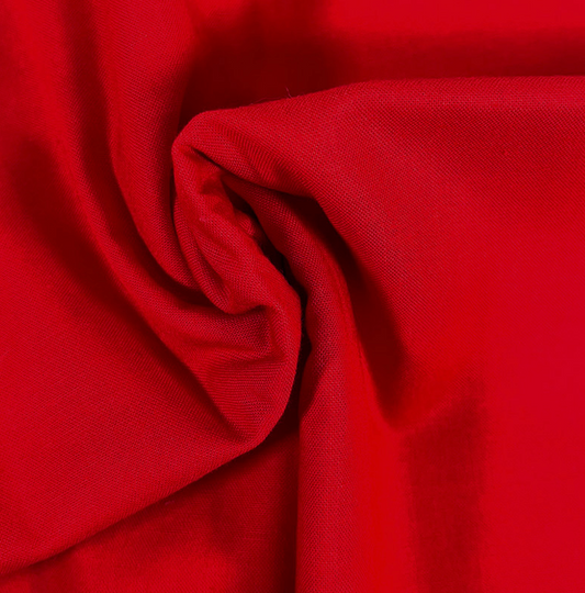Make & Believe 100% Organic Cotton (112cm Wide) - Cherry Red