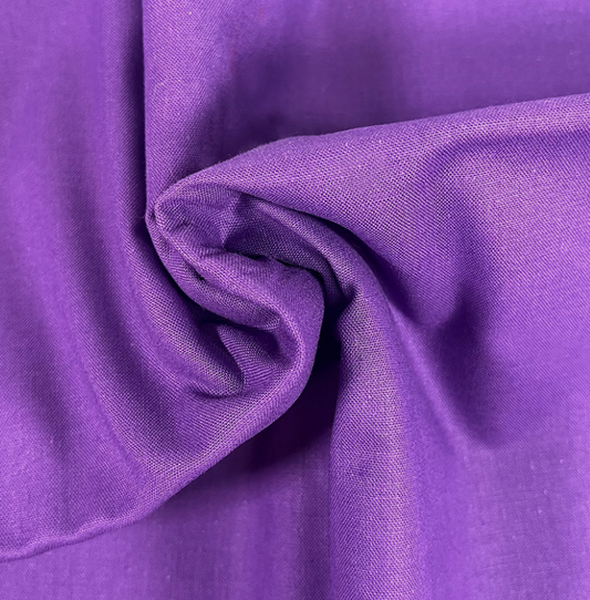 Make & Believe 100% Organic Cotton (112cm Wide) - Purple