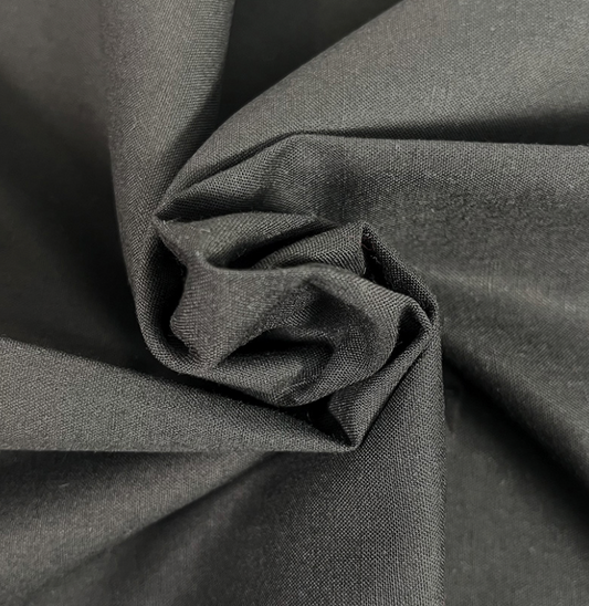 Make & Believe 100% Organic Cotton (112cm Wide) - Black