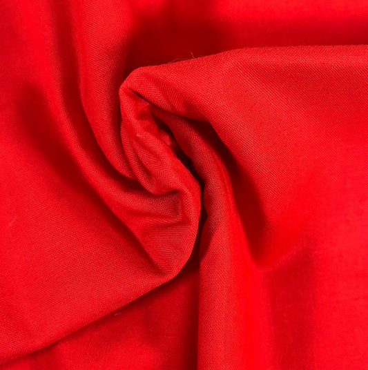 Make & Believe 100% Organic Cotton (112cm Wide) - Red