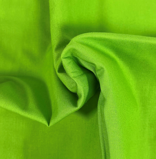 Make & Believe 100% Organic Cotton (112cm Wide) - Bright Green