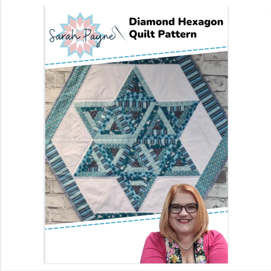 Sarah Payne's Diamond Hexagon Quilt Pattern - DIGITAL DOWNLOAD