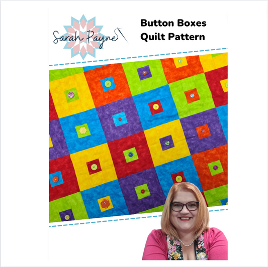 Sarah Payne's Button Boxes Quilt Pattern - DIGITAL DOWNLOAD