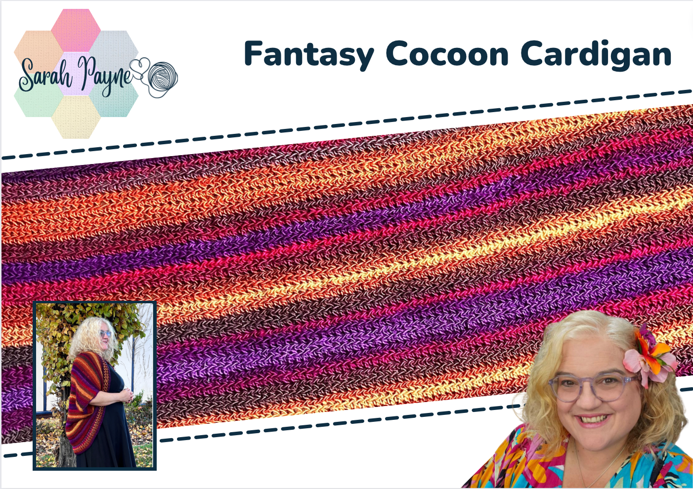 Sarah Payne Crochets Fantasy Cocoon Cardigan Pattern Booklet - DIGITAL DOWNLOAD