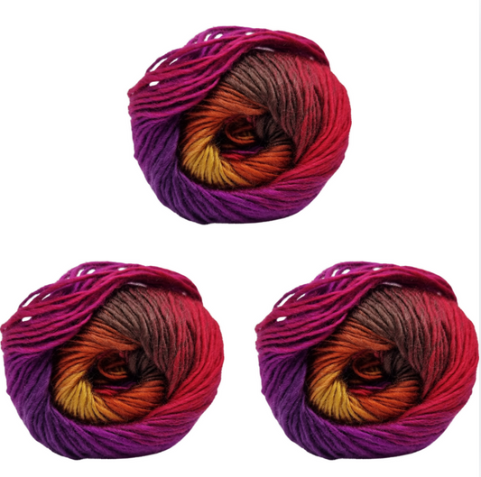 3 Balls of Cygnet Yarns Boho Spirit (100g per Ball) - Choice of Colour