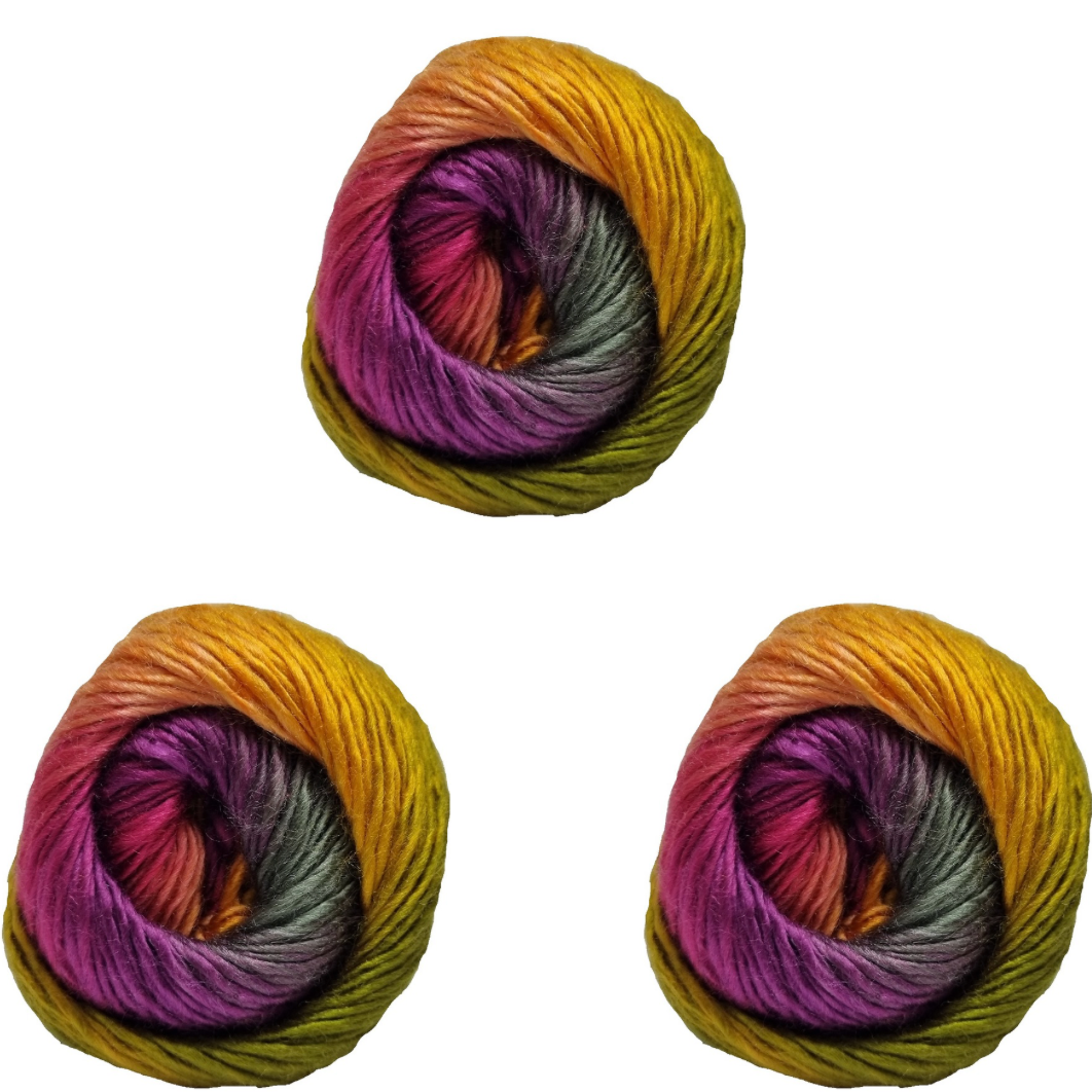 3 Balls of Cygnet Yarns Boho Spirit (100g per Ball) - Choice of Colour