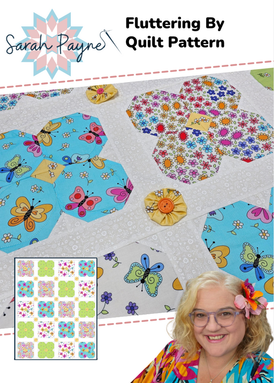 Fluttering By Quilt Kit - 3.4 Metres of Fabric & Pattern