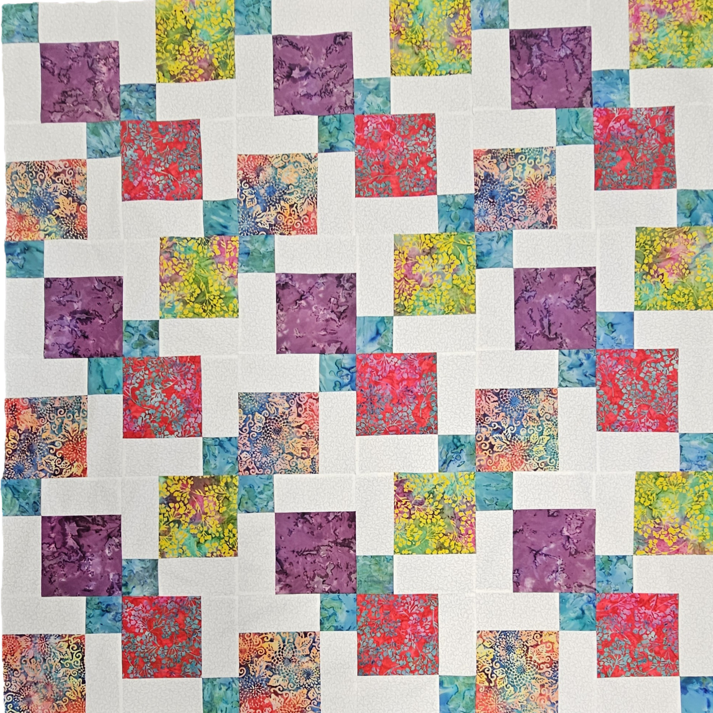 Burley in blossum Batik Quilt kit
