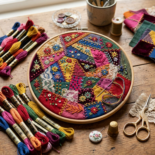 Crazy Patchwork & Slow Stitch 2 Day Retreat - 5th and 6th September