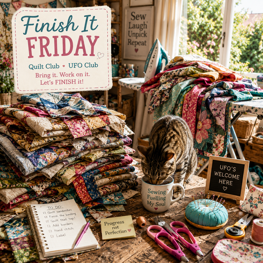 Finish It Fridays – Quilt Club Last Friday of the month